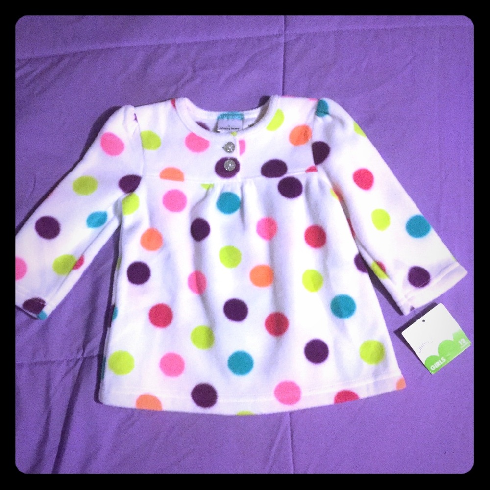 Jumping Beans Dotted Fleece Sweater